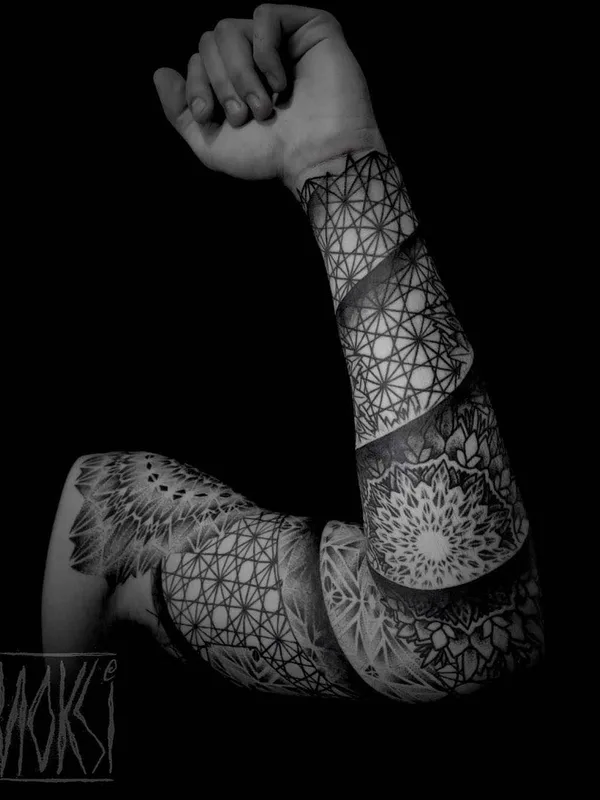Ornamental tattoo by Noksi in Bordeaux
