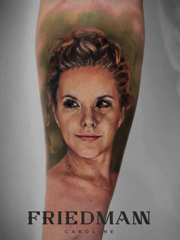 female color realism татуировка на forearm #2735 | Тату мастер Каролина Фридман