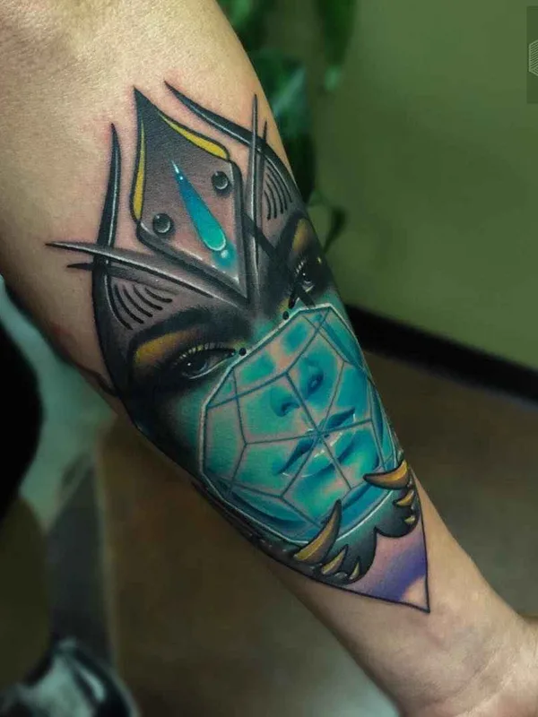 color illustrative Tatuaggio su forearm #1810 | Tatuatore Zack Singer