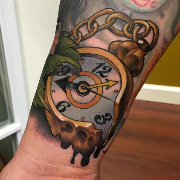 Нью Скул tattoo by Aaron Springs in Webster