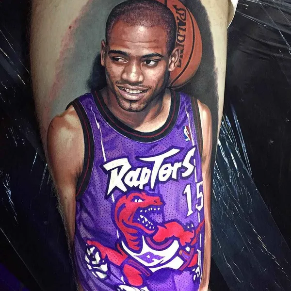 Portrait tattoo by Steve Butcher in Corona