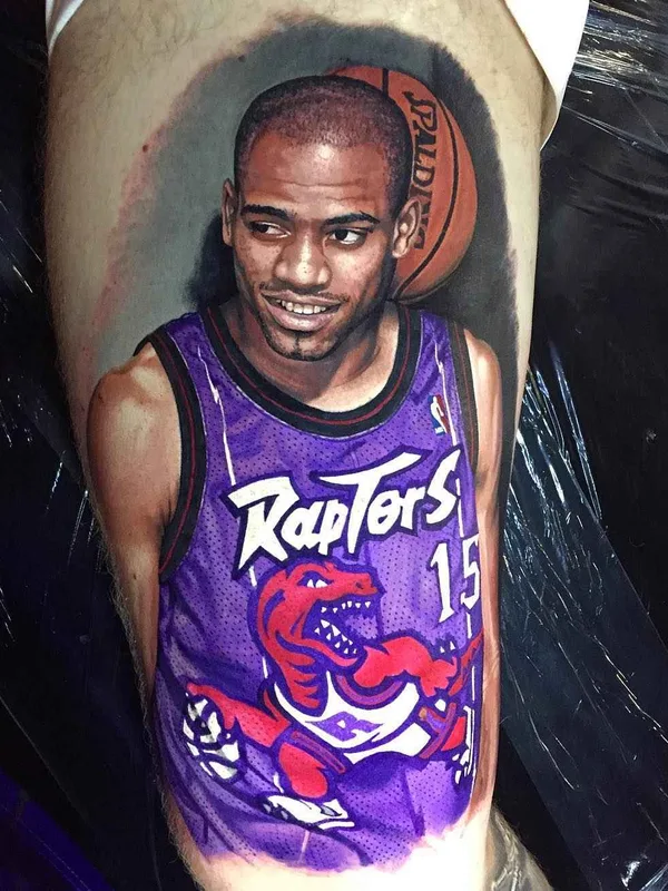 color realism татуировка на thigh #5329 | Тату мастер Steve Butcher