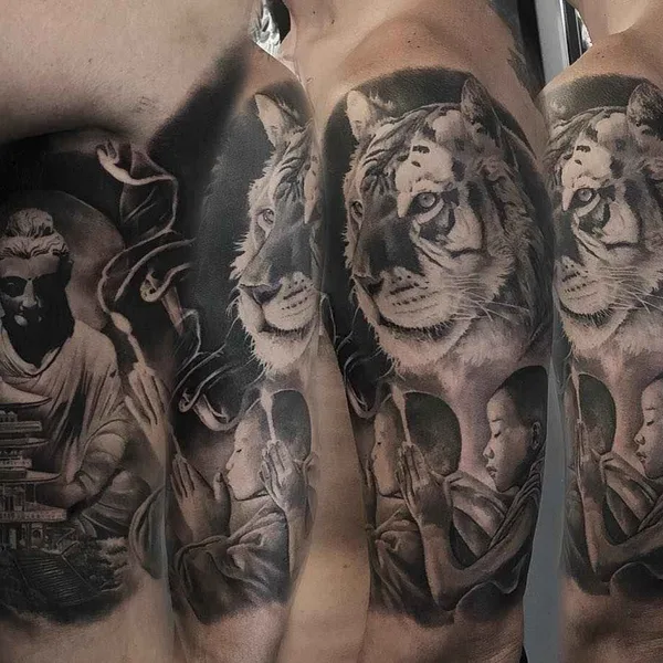 Realism tattoo by Massi Novecento in Grumello del Monte