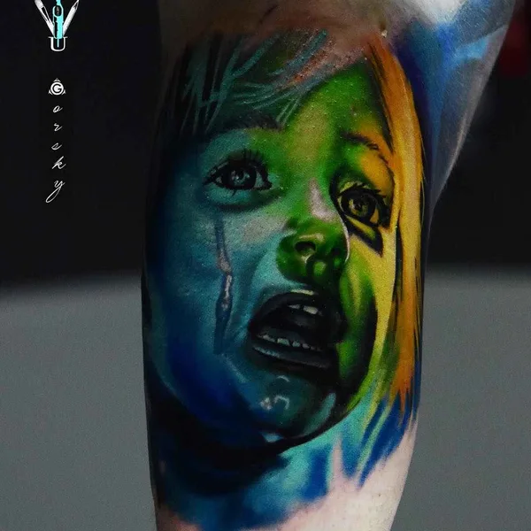 Авторская tattoo by Damian Gorski in London