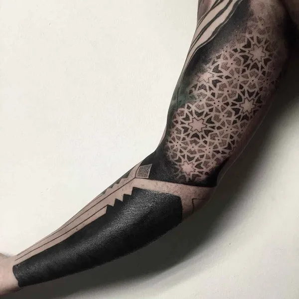 Ornamental tattoo by Chester Lee (Oddtattooer) in Singapore