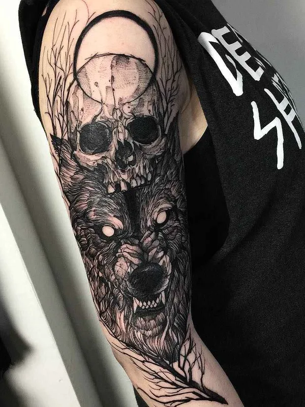 Дотворк tattoo by Fredao Oliveira in Belo Horizonte