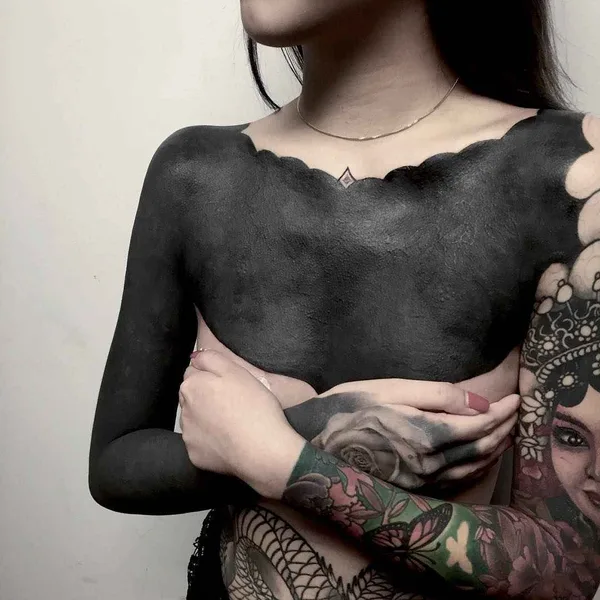 Ornamental tattoo by Chester Lee (Oddtattooer) in Singapore
