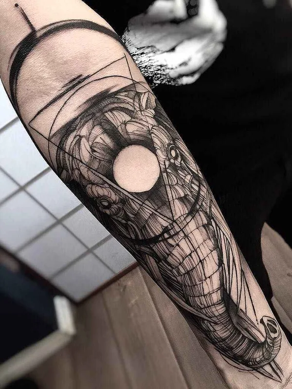 Дотворк tattoo by Fredao Oliveira in Belo Horizonte