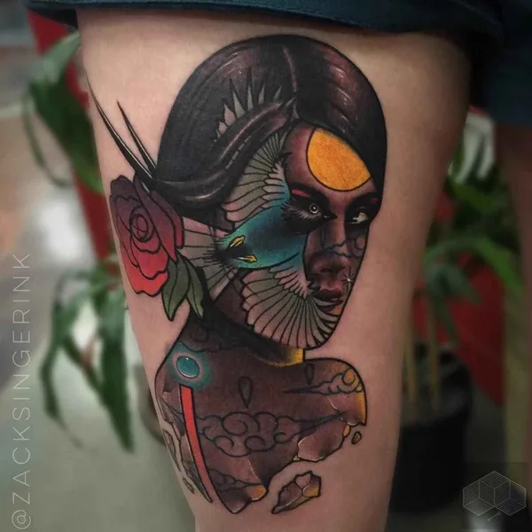 Realism tattoo by Zack Singer in Dallas