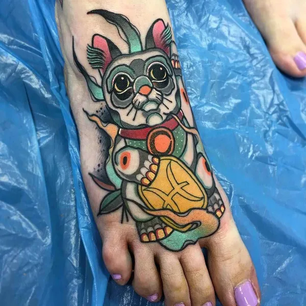 Нео традиционная tattoo by Achilleas Aber in Athina