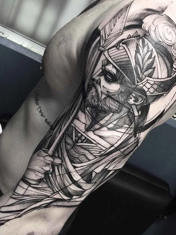Дотворк tattoo by Fredao Oliveira in Belo Horizonte
