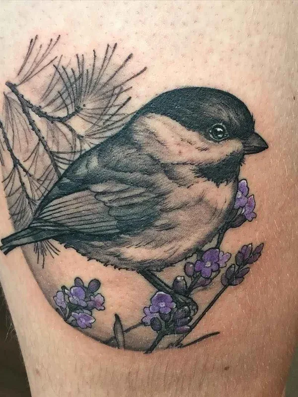 color realism 纹身 在 thigh #2855 | 纹身师 Shawn Hebrank