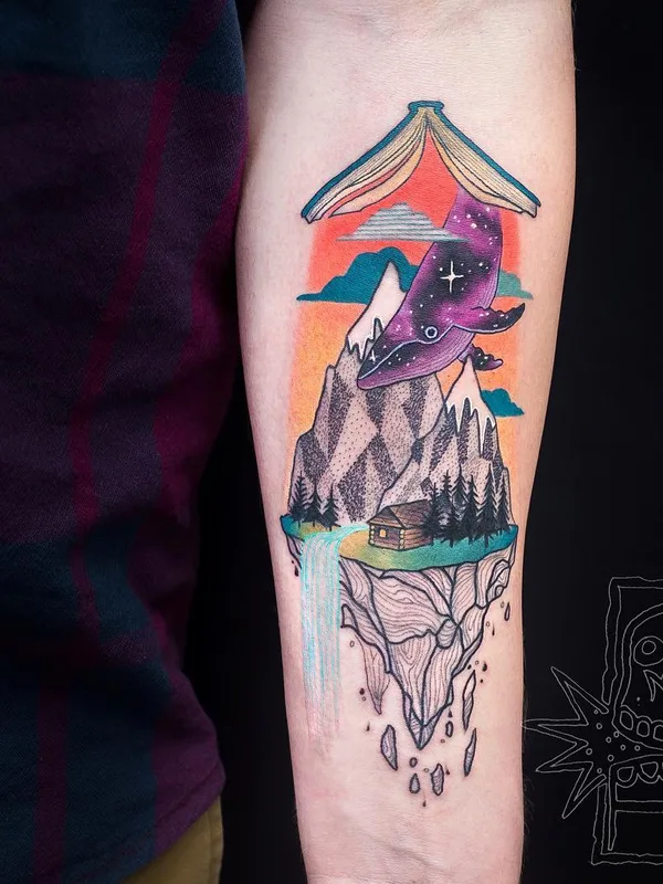 Акварель tattoo by Chris Rigoni in Perth