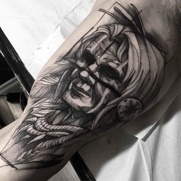 Dotwork tattoo by Fredao Oliveira in Belo Horizonte