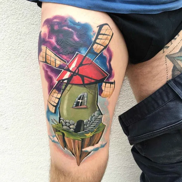 New School tattoo by Matej Martius in Trnava