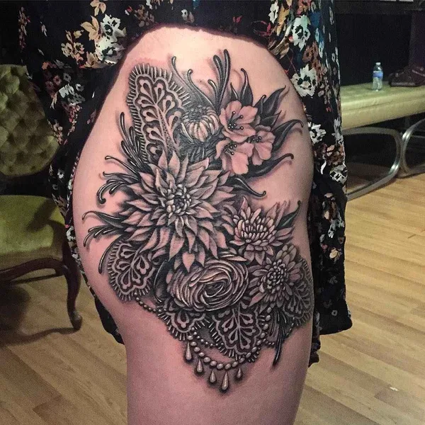 Black tattoo by Ryan Ashley Malarkey