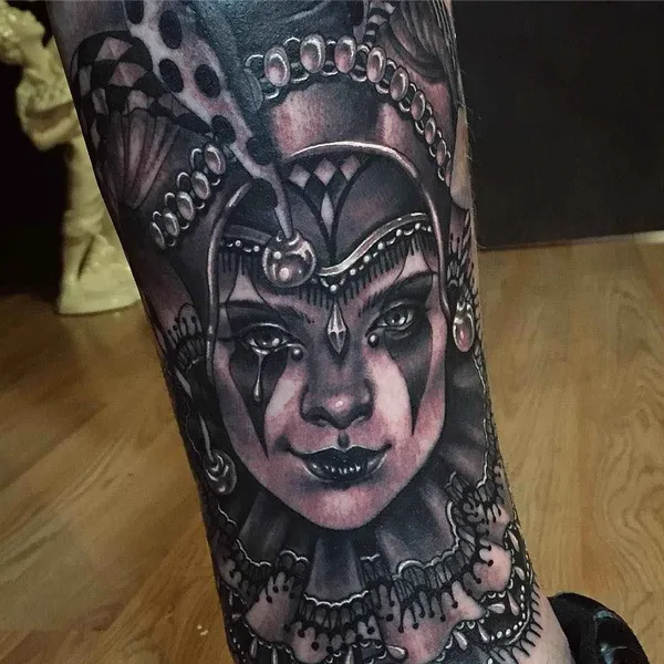 Black tattoo by Ryan Ashley Malarkey