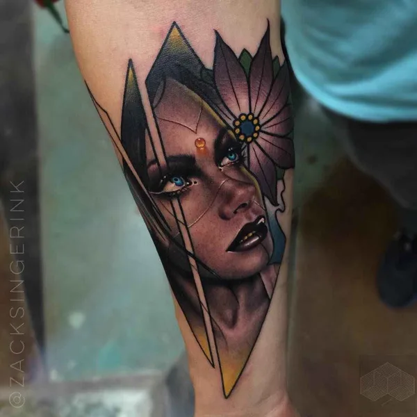 Realism tattoo by Zack Singer in Dallas