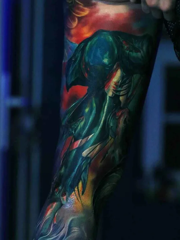 color illustrative tatuaje en forearm #2156 | Tatuador Ника Самарина