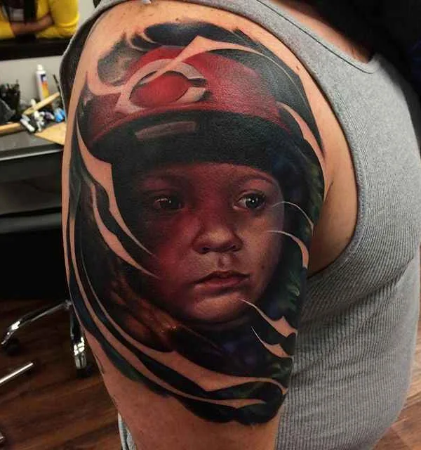color realism tattoo auf shoulder #348 | Tätowierer Kyle Cotterman