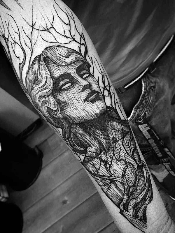 Дотворк tattoo by Fredao Oliveira in Belo Horizonte