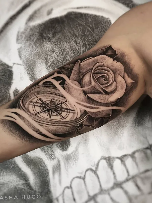 black and grey black and grey Tatuaggio su forearm #34498 | Tatuatore Sasha hugo