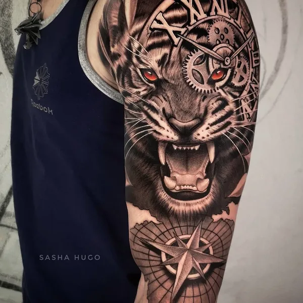 Black & Grey tattoo by Sasha hugo in Владивосток