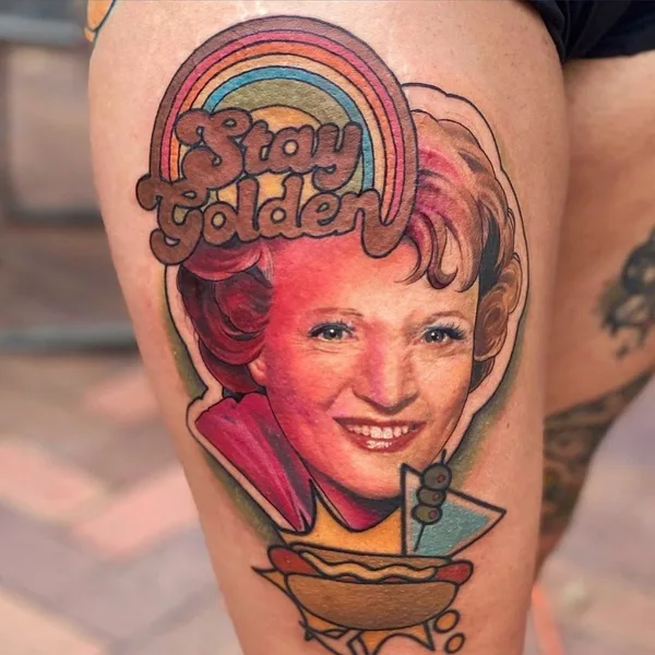 New School tattoo by Josh Payne in Denver