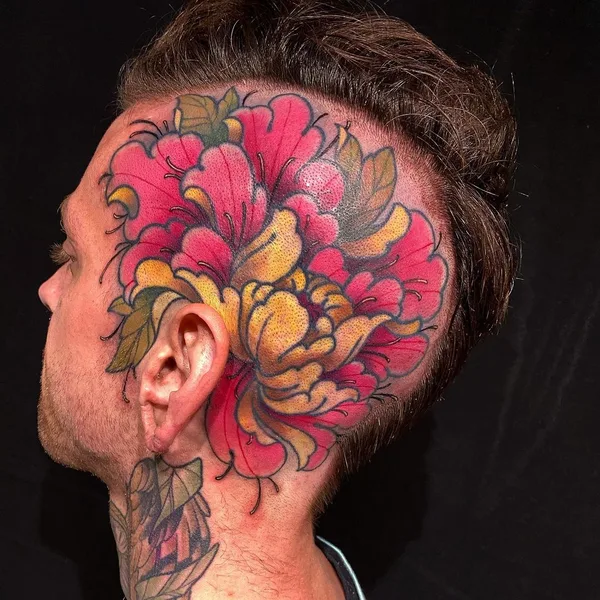 New School tattoo by Josh Payne in Denver
