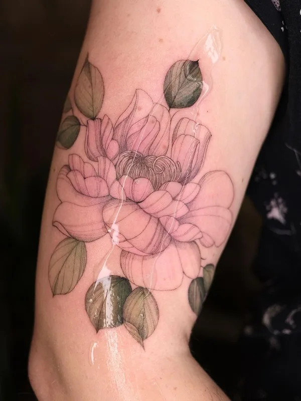color botanic Tatuagem em forearm #47025 | Tatuador Irina Kondrashova
