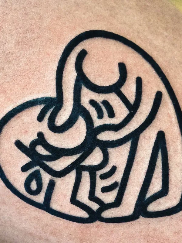 black linework tattoo auf forearm #47137 | Tätowierer Huh Loves You