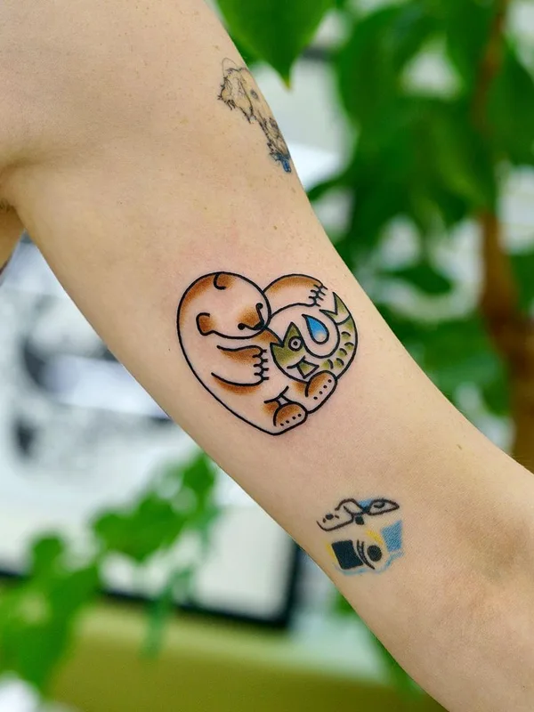 color illustrative tattoo auf forearm #47133 | Tätowierer Huh Loves You