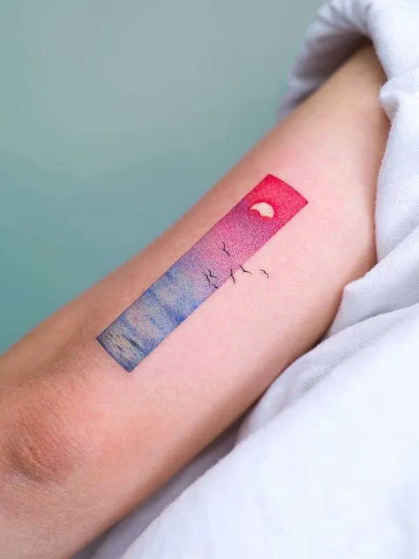 color watercolor 타투 부위 forearm #47194 | 타투이스트 oitattoo