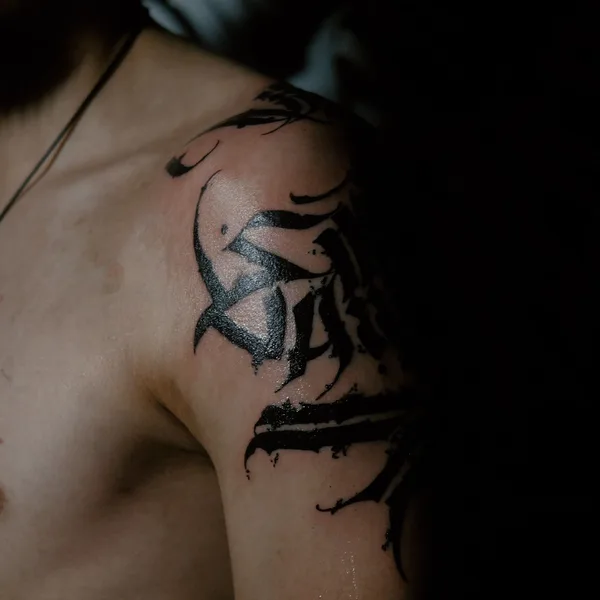 Lettering tattoo by Kasim in Тамбов