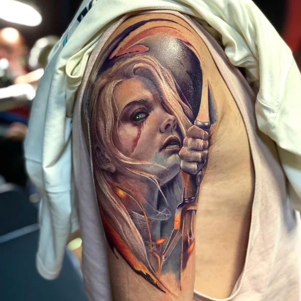 Portrait tattoo by Александр Юшков in Красноярск