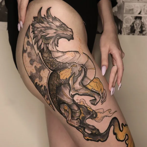 Anime tattoo by Милена @milia.ink in Красноярск