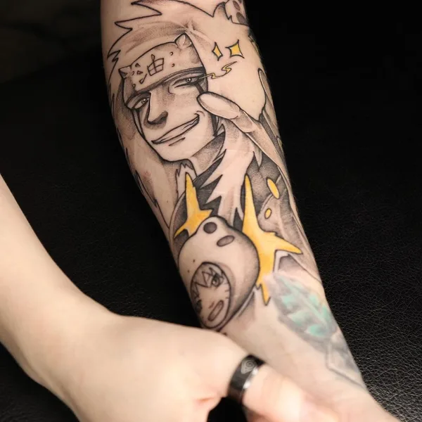 Anime tattoo by Милена @milia.ink in Красноярск