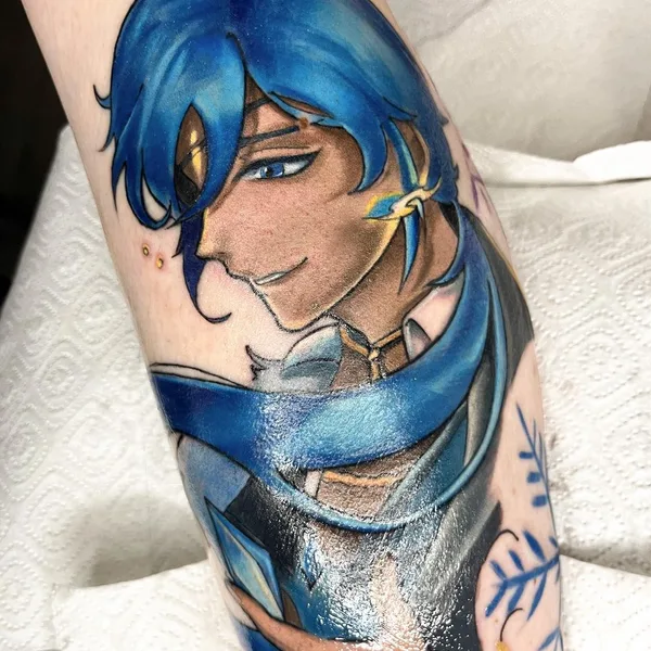 Anime tattoo by Милена @milia.ink in Красноярск