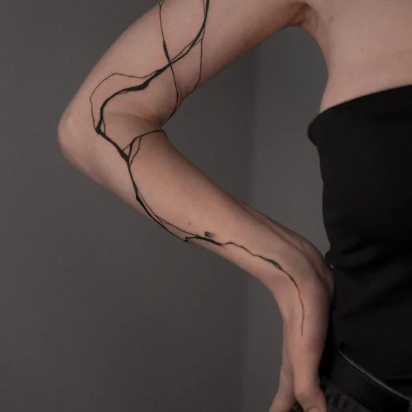 Abstract tattoo by Оля Сивухова in Красноярск
