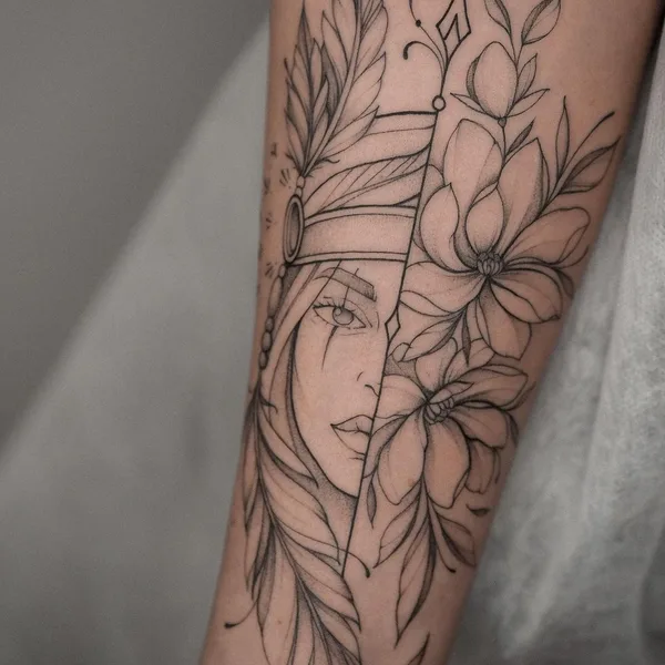 Abstract tattoo by Оля Сивухова in Красноярск