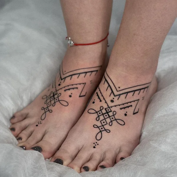 Abstract tattoo by Оля Сивухова in Красноярск