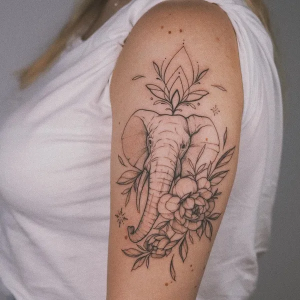 Abstract tattoo by Оля Сивухова in Красноярск