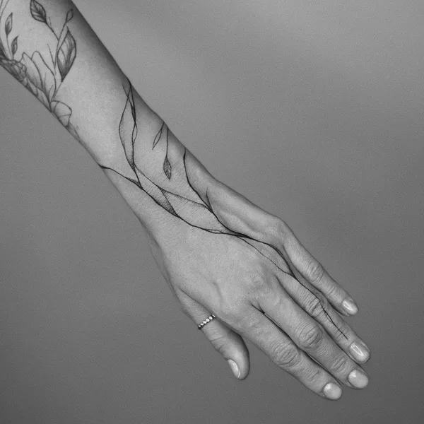 Abstract tattoo by Оля Сивухова in Красноярск