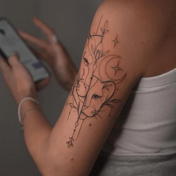 Abstract tattoo by Оля Сивухова in Красноярск