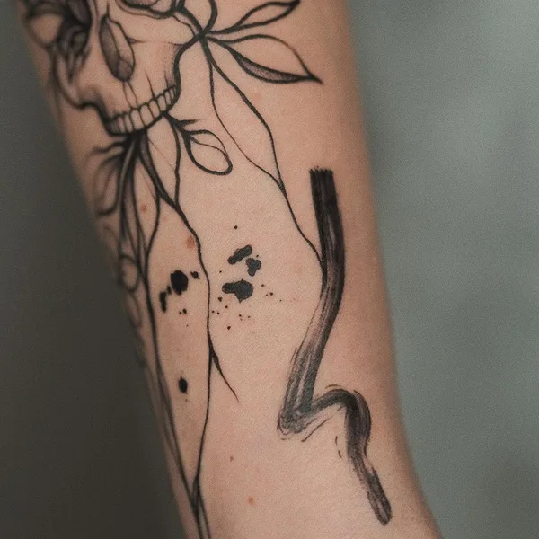 Abstract tattoo by Оля Сивухова in Красноярск