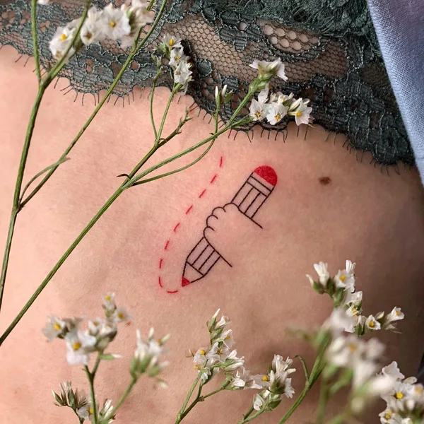 avant-garde tattoo by Аня Сацуро in Saint Petersburg