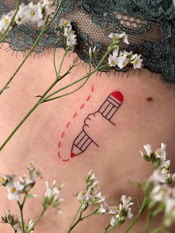 color linework Tatuaggio su shoulder blade #51175 | Tatuatore Аня Сацуро