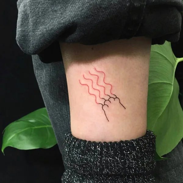 avant-garde tattoo by Аня Сацуро in Saint Petersburg