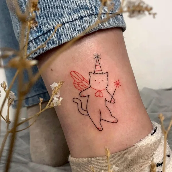 avant-garde tattoo by Аня Сацуро in Saint Petersburg