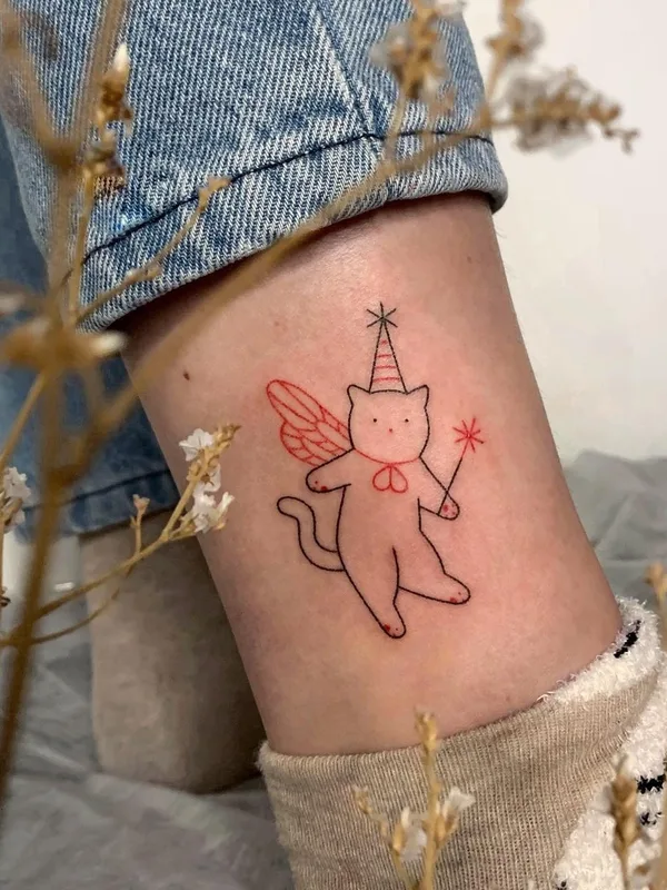color illustrative Tatuaggio su ankle #51174 | Tatuatore Аня Сацуро